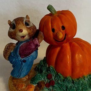 Building a Pumpkin Man Tender Touches by Hallmark Figurine.